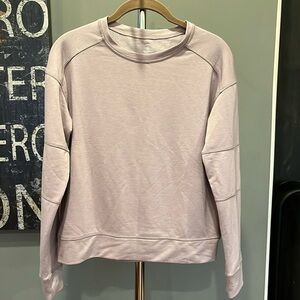 🇪🇸🐠Apana Long Sleeve French Terry Studio Sweatshirt | Dusty Lilac | Small | yoga